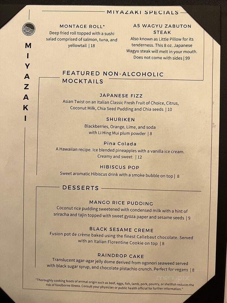 Miyazaki - Murray, UT menu_pic