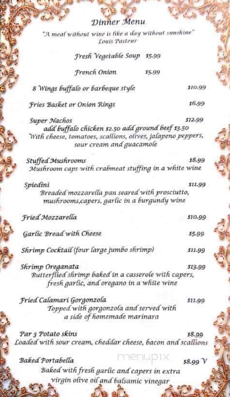 Bella Notte - Brattleboro, VT menu_pic