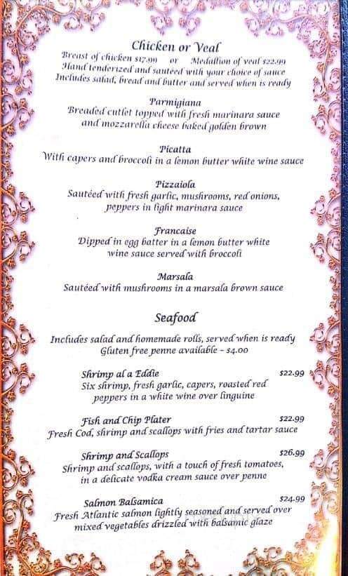 Bella Notte - Brattleboro, VT menu_pic