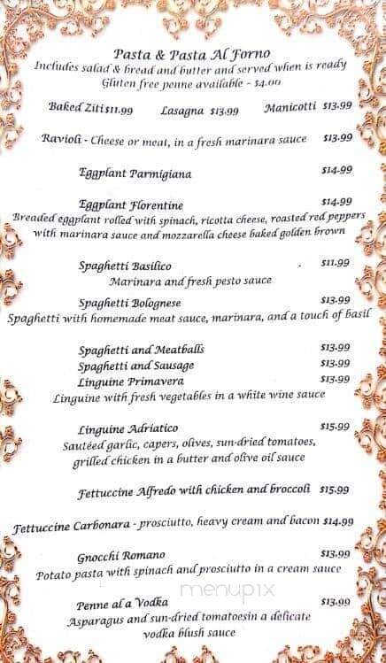 Bella Notte - Brattleboro, VT menu_pic