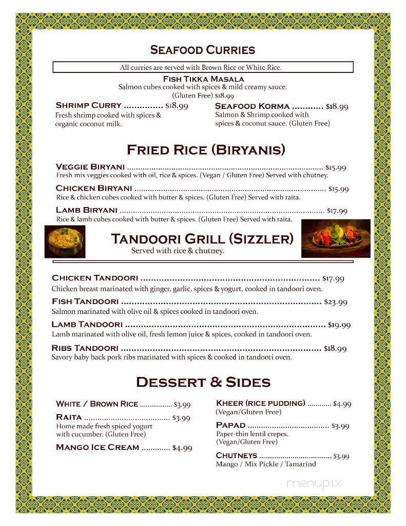 Himalayan Restaurant - Coos Bay, OR menu_pic