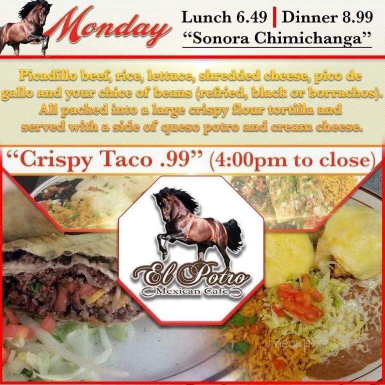 El Potro - Lee's Summit, MO menu_pic