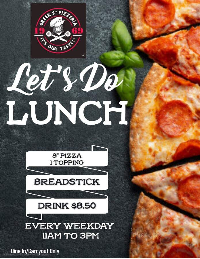 Greek's Pizzeria - Mooresville, IN menu_pic