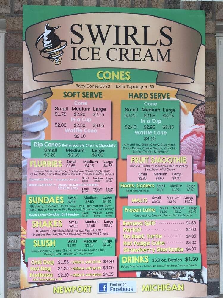Swirls Ice Cream - Newport, MI