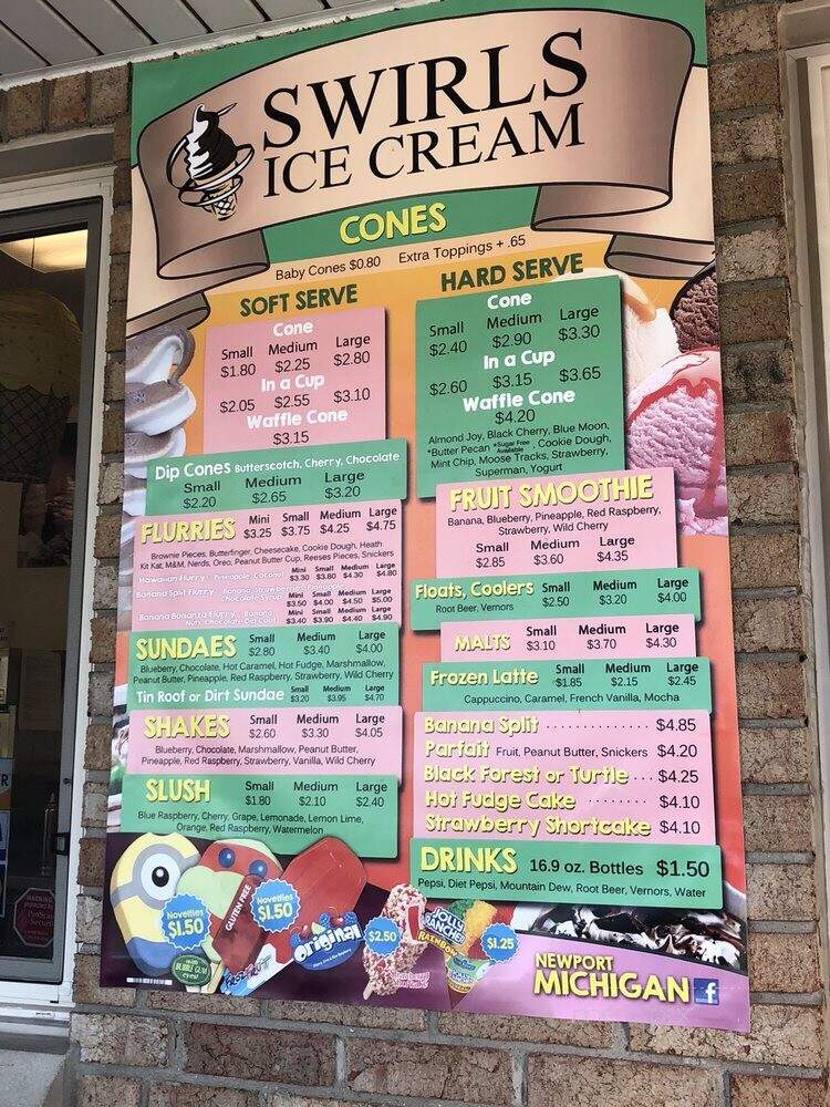 Swirls Ice Cream - Newport, MI