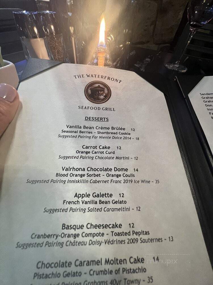 The Waterfront Seafood Grill - Napa, CA menu_pic