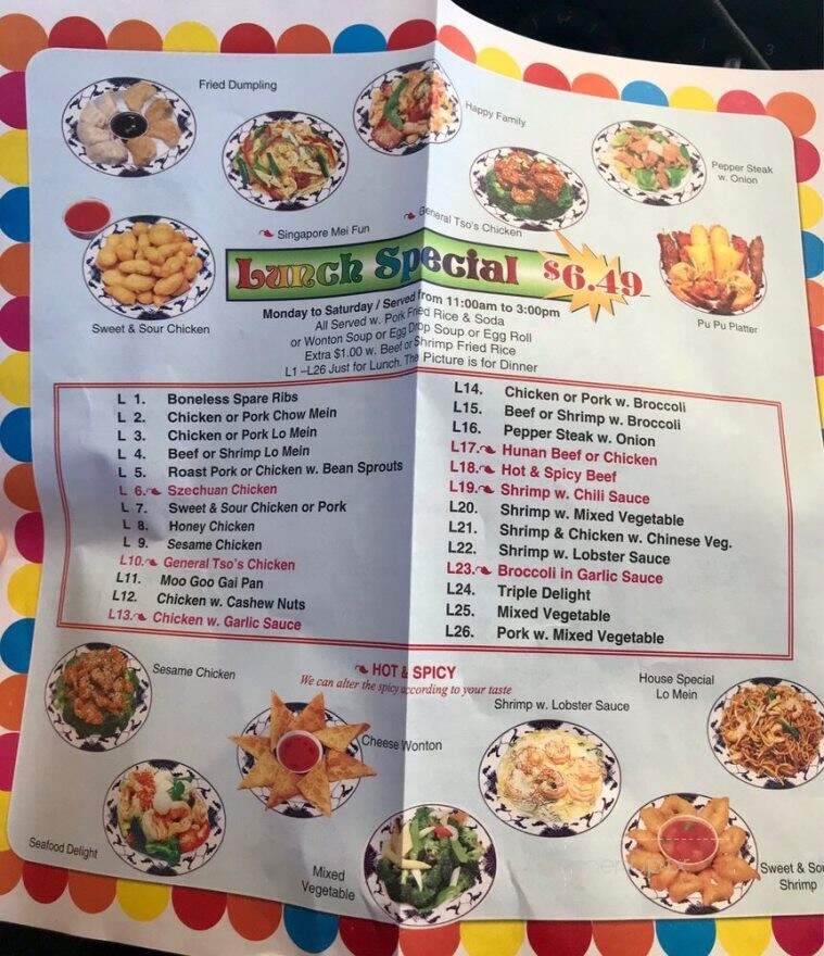 China One - Englewood, FL menu_pic