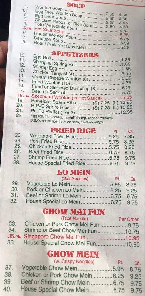 China One - Englewood, FL menu_pic