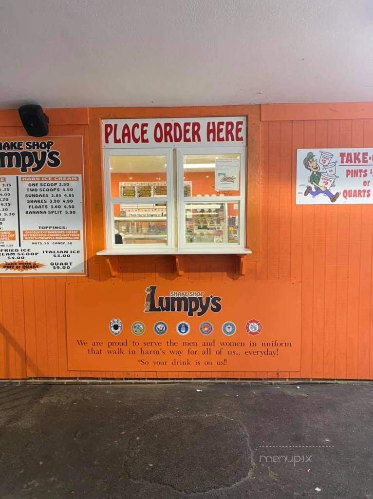 Lumpy's Shake Shop - Parma Heights, OH menu_pic