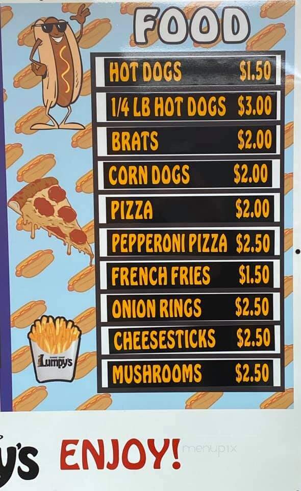 Lumpy's Shake Shop - Parma Heights, OH menu_pic