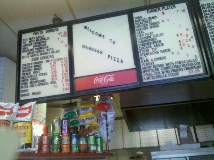Mandee's Pizza - Lynn, MA menu_pic