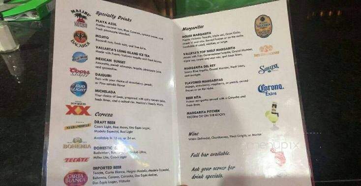 El Vallartas Mexican Restaurant - Cleveland, OK menu_pic