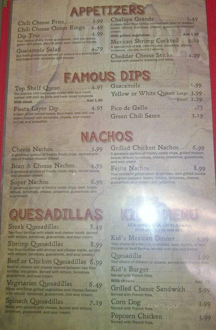 El Vallartas Mexican Restaurant - Cleveland, OK menu_pic