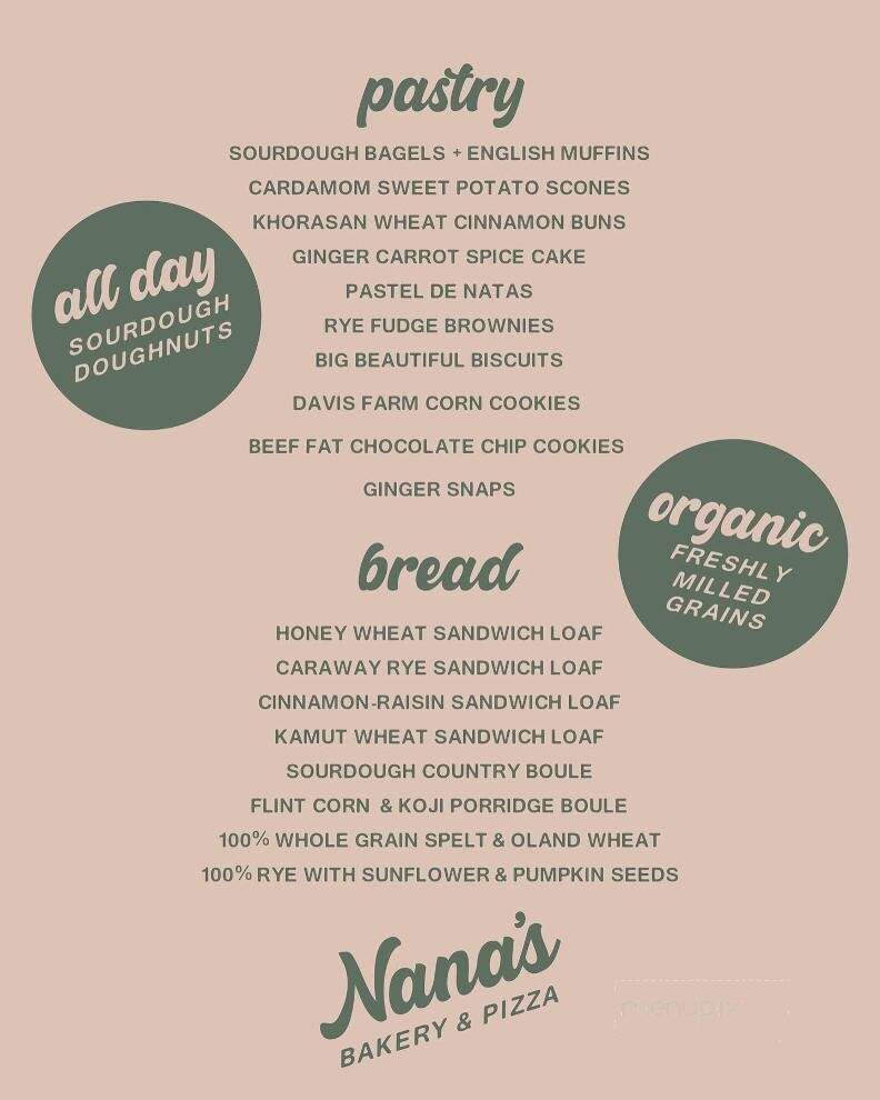 Nana's Bakery & Pizza - Westerly, RI