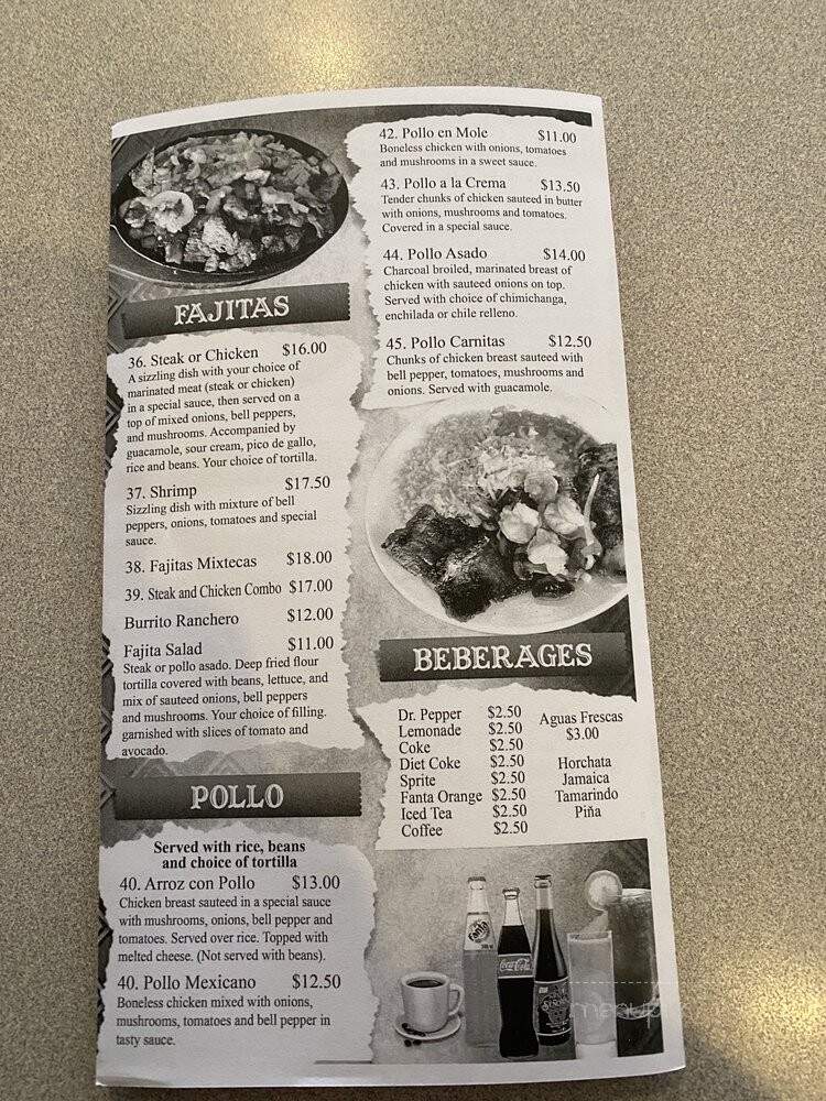 El Toro Mexican Restaurant - Gooding, ID menu_pic