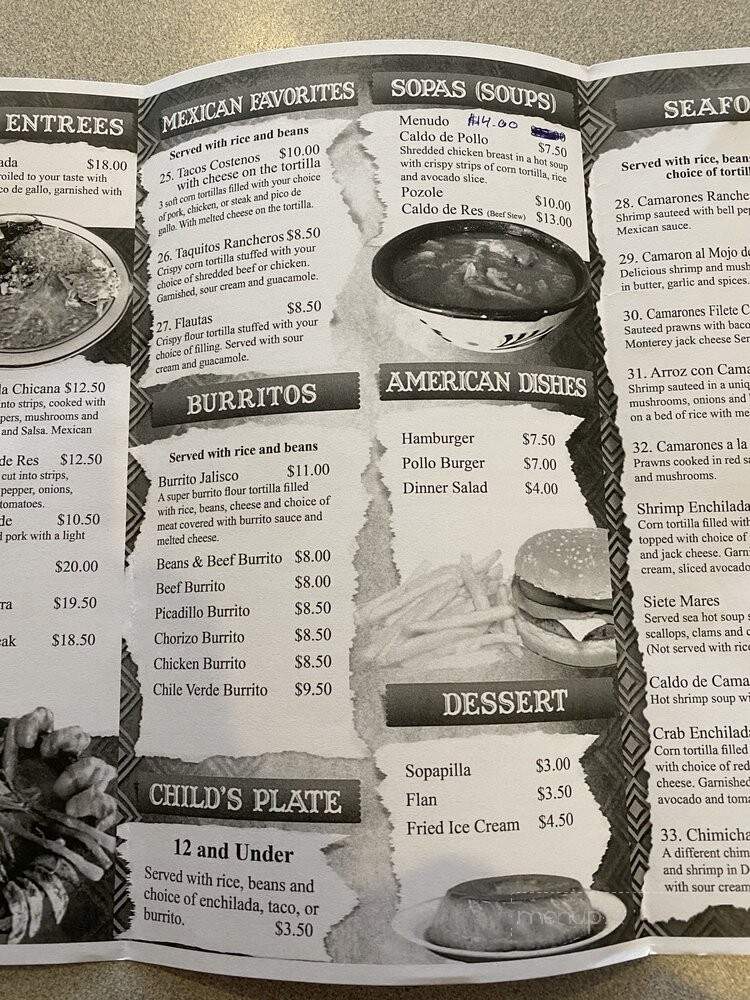 El Toro Mexican Restaurant - Gooding, ID menu_pic