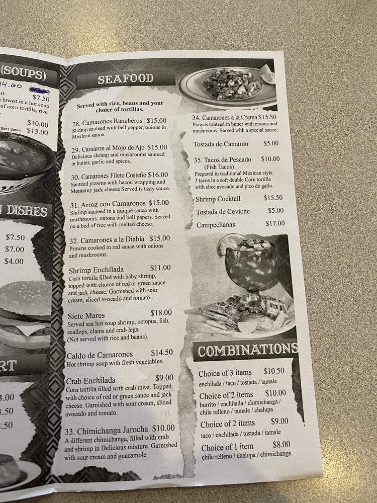 El Toro Mexican Restaurant - Gooding, ID menu_pic