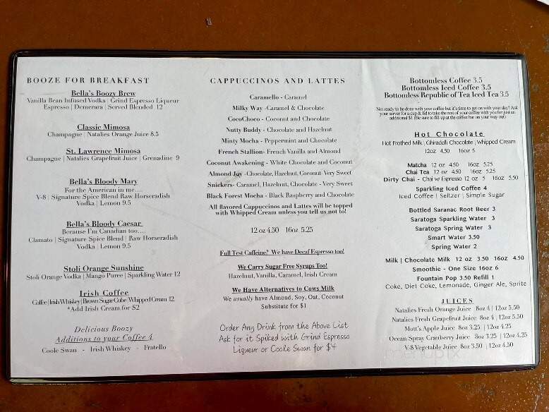 Telly's Inn Resturant - Cape Vincent, NY menu_pic
