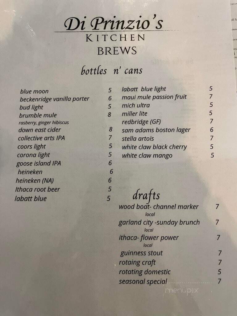 Telly's Inn Resturant - Cape Vincent, NY menu_pic