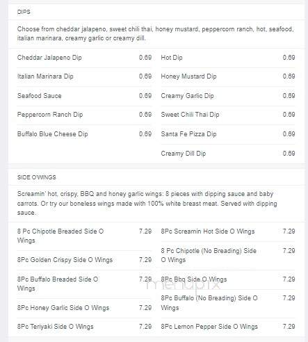 Pizza 73 - Prince Albert, SK menu_pic