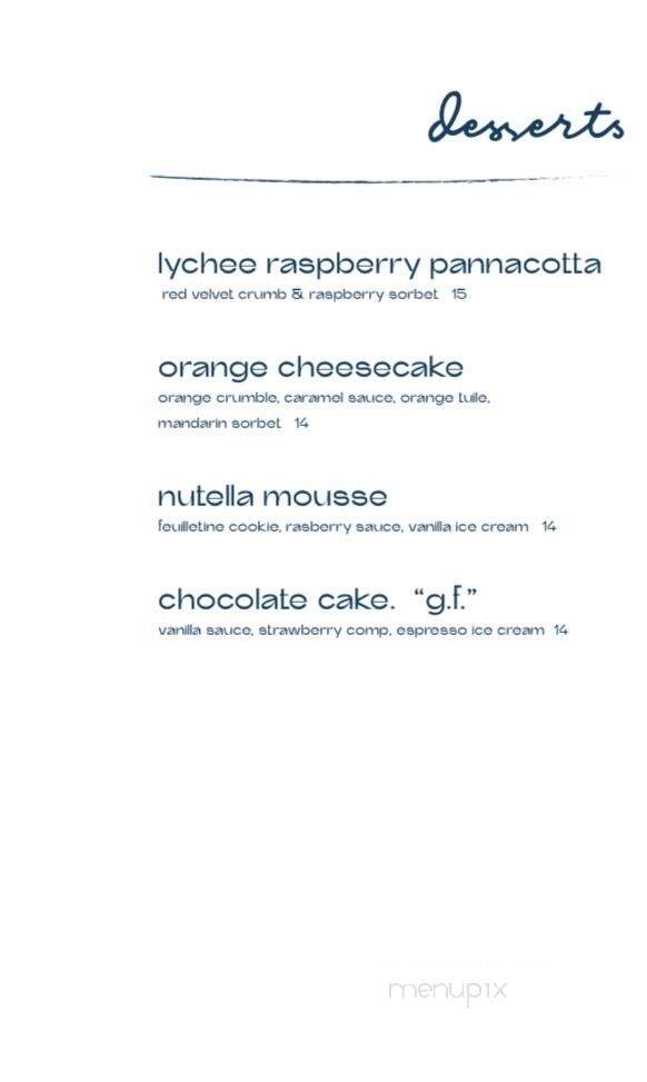 Si Si Restaurant - East Hampton, NY menu_pic