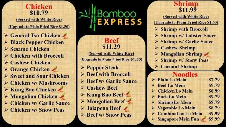 Bamboo Express - Canton, MS menu_pic