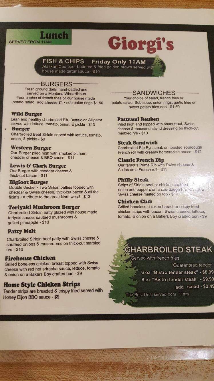 Giorgi's Restaurant - Coeur d'Alene, ID menu_pic