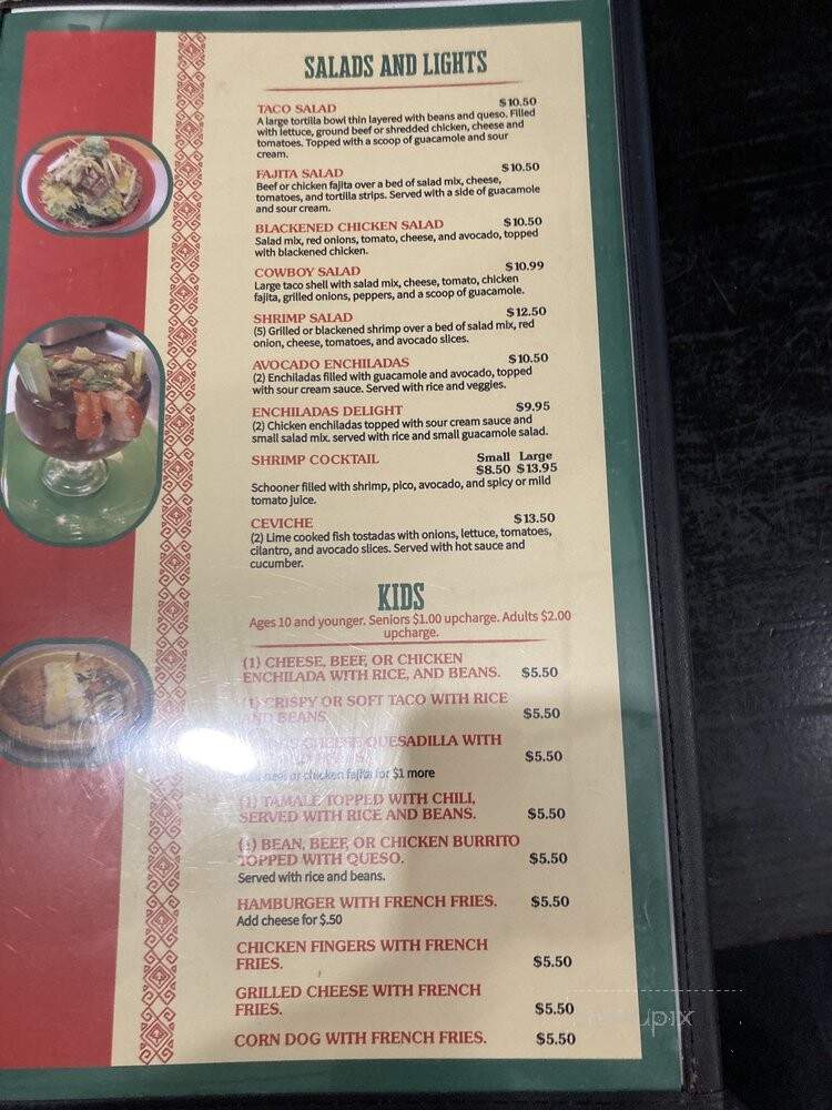 Pura Vida - Weatherford, TX menu_pic
