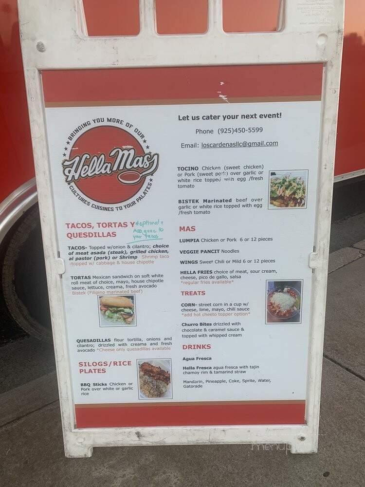 Hella Mas - Brentwood, CA menu_pic