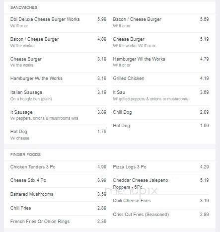 Cherry Hill Drive In Ice Cream - Albion, PA menu_pic