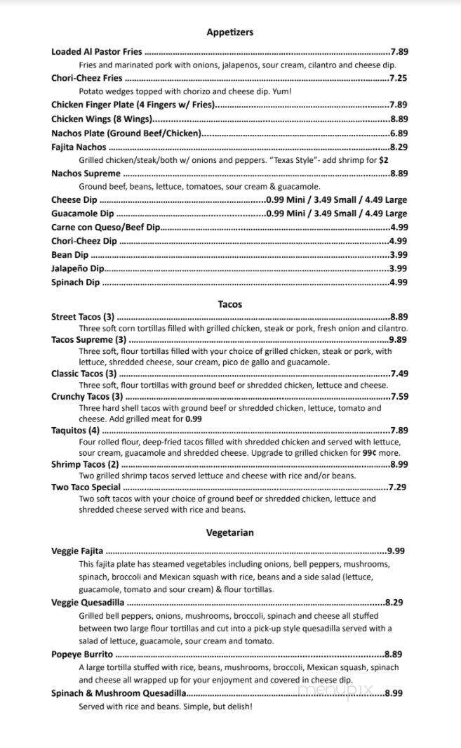 I Heart Tacos - Eastman, GA menu_pic