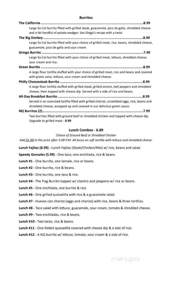 I Heart Tacos - Eastman, GA menu_pic