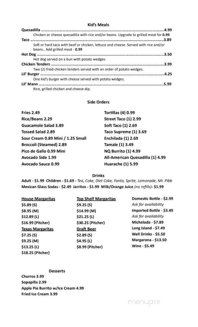I Heart Tacos - Eastman, GA menu_pic