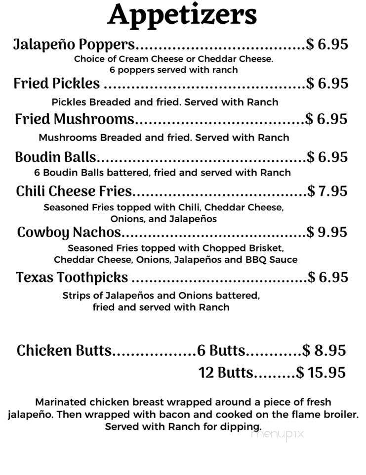 Willies BBQ & Burgers - Cut and Shoot, TX