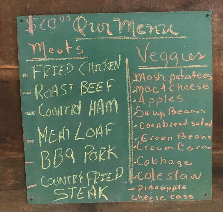 Shirley's Restaurant - Hampton, TN menu_pic