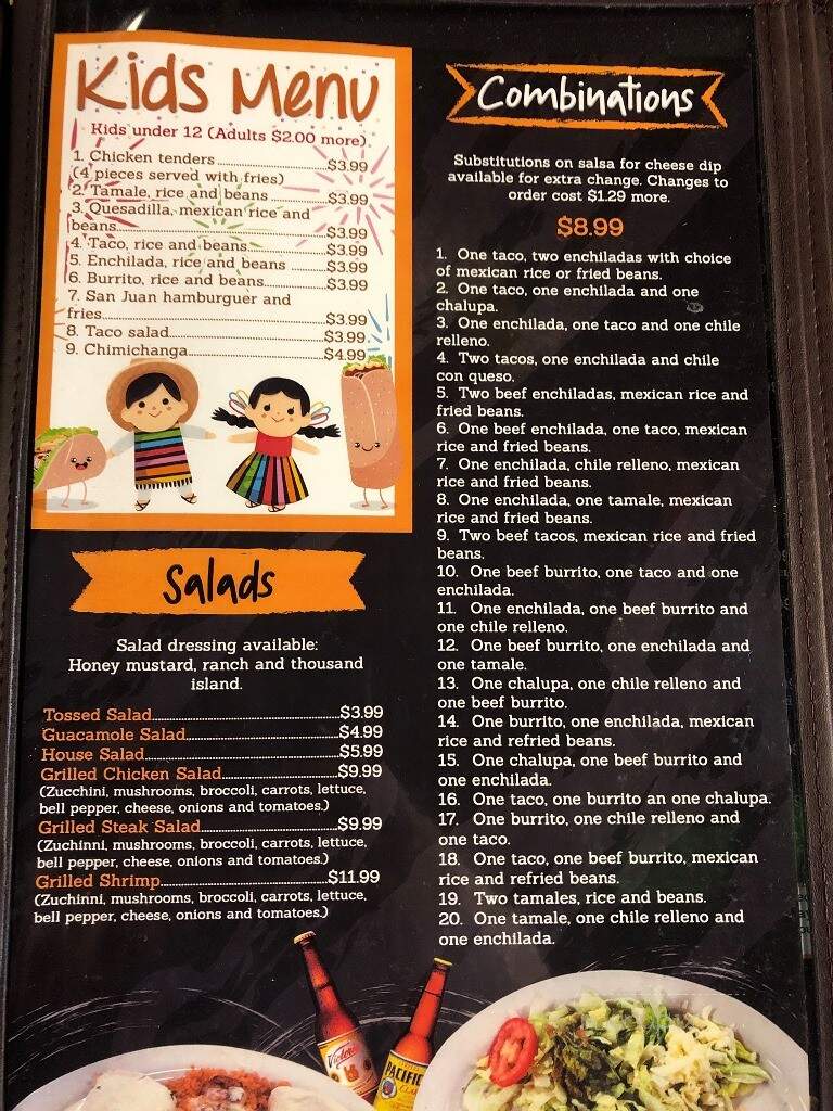 Mi Pueblo Mexican Restaurant - Chamberlain, SD menu_pic