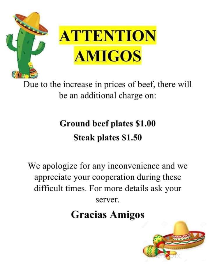 Mi Pueblo Mexican Restaurant - Chamberlain, SD menu_pic