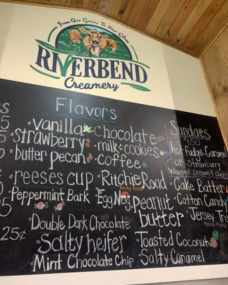 Riverbend Creamery & Dairy Farm - Lincolnton, NC menu_pic