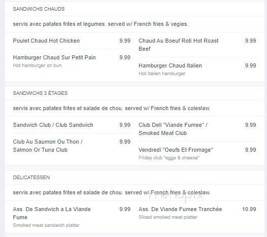 Monkland Grill - Montreal, QC menu_pic