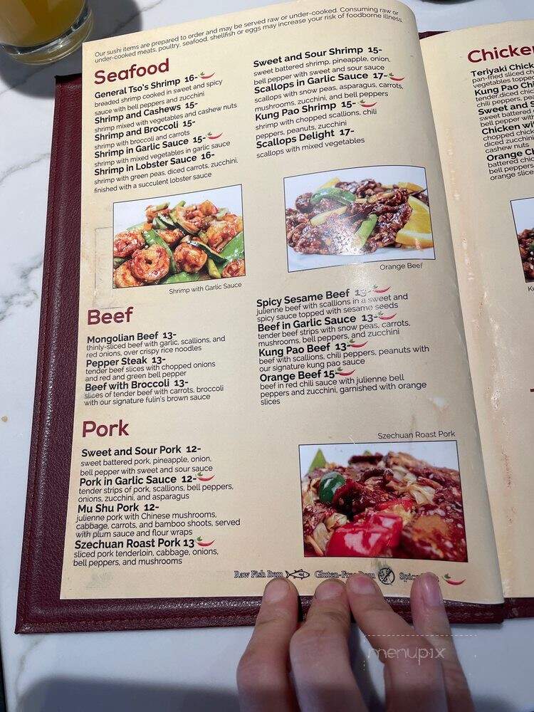 Fulin's Asian Cuisine - Ooltewah, TN menu_pic