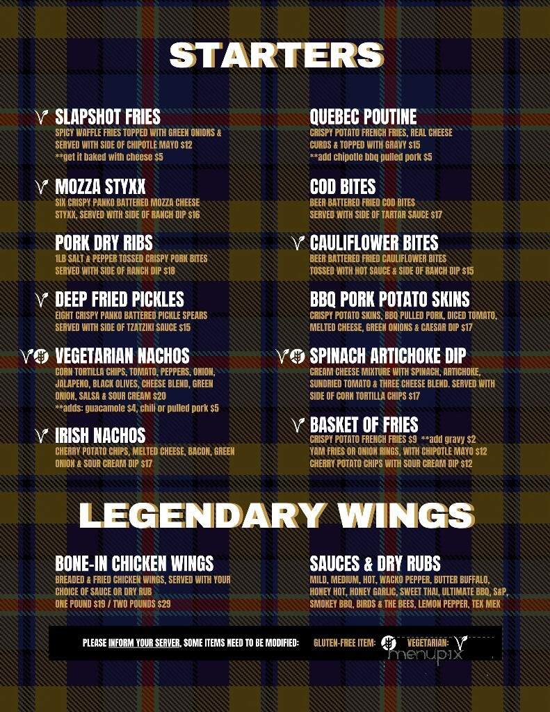 Don Cherry's Sports Grill - Cranbrook, BC menu_pic