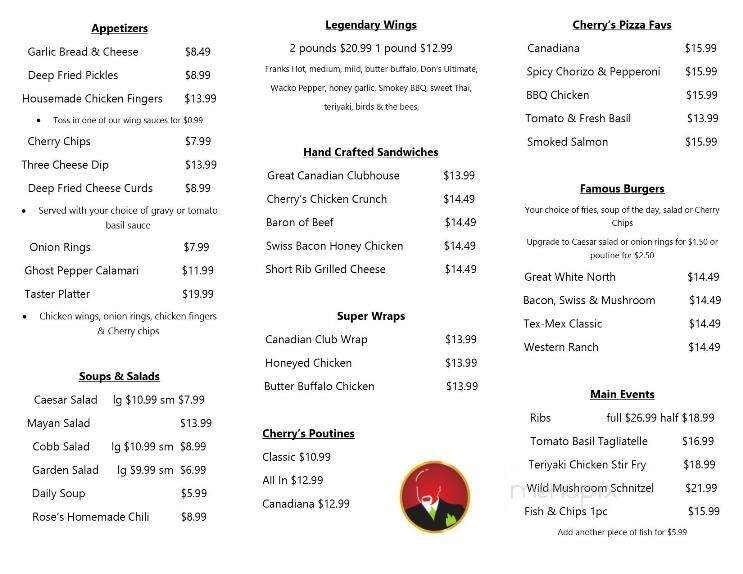 Don Cherry's Sports Grill - Cranbrook, BC menu_pic