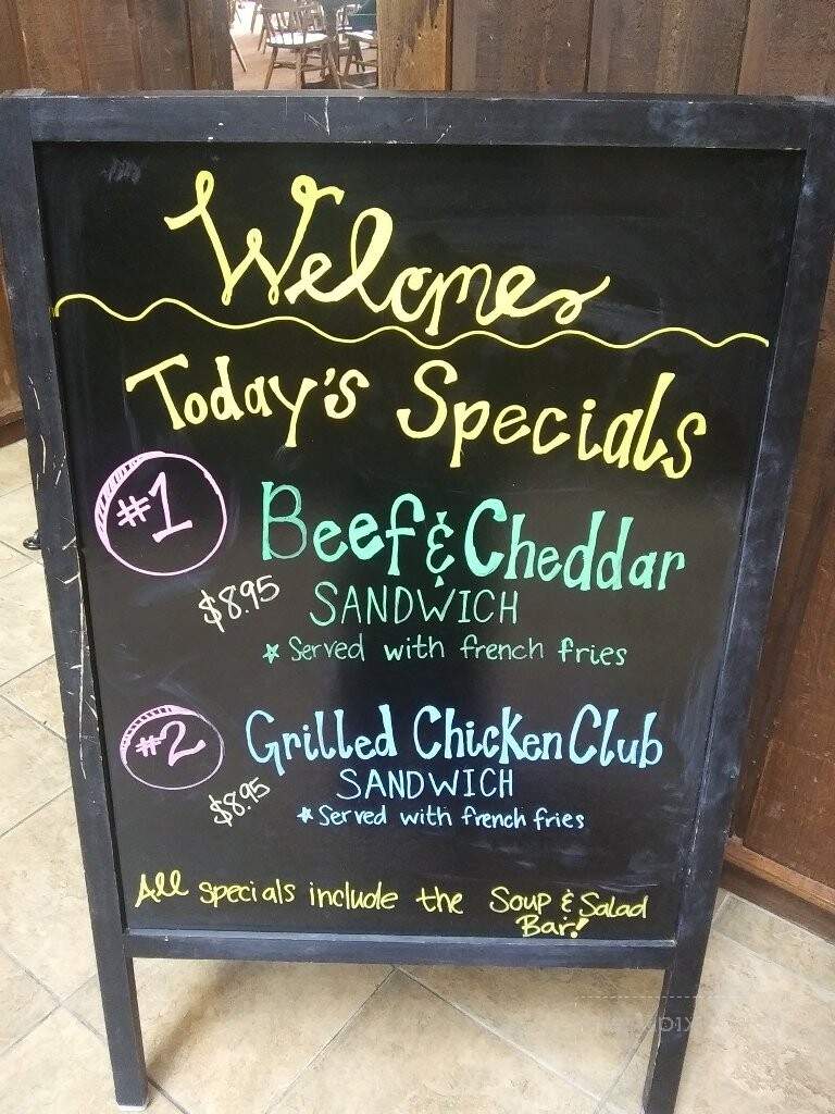 Windows on the Water Restaurant - Cadiz, KY menu_pic
