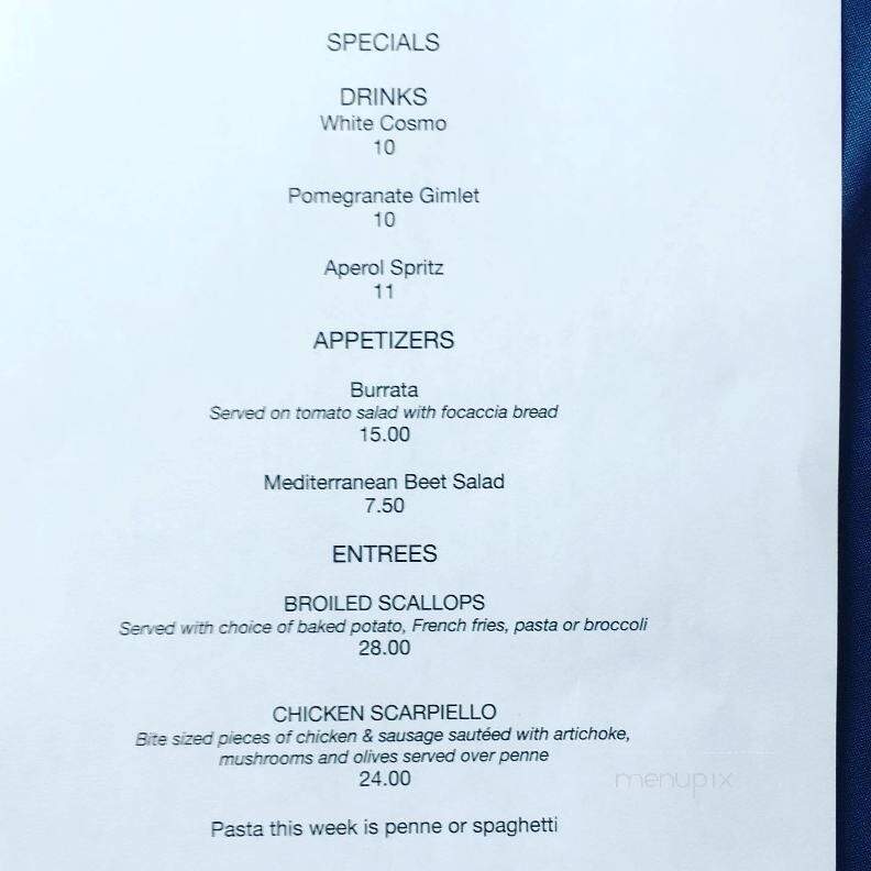 Giovanni's Inn - Wurtsboro, NY menu_pic