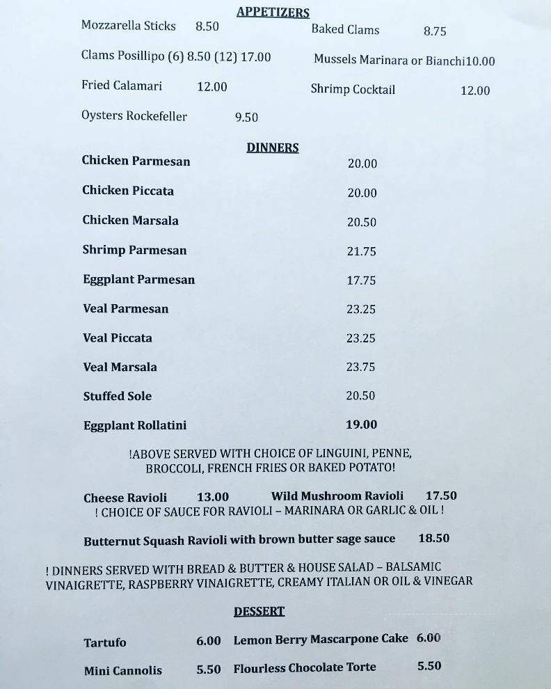 Giovanni's Inn - Wurtsboro, NY menu_pic