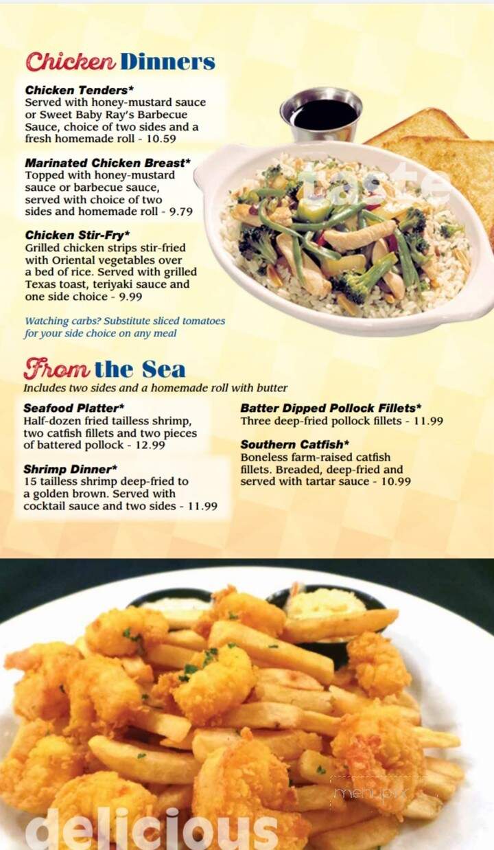 Sunshine Cafe - Muncie, IN menu_pic