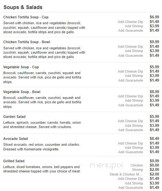 El Tapatio Mexican Restaurant - Sparta, TN menu_pic