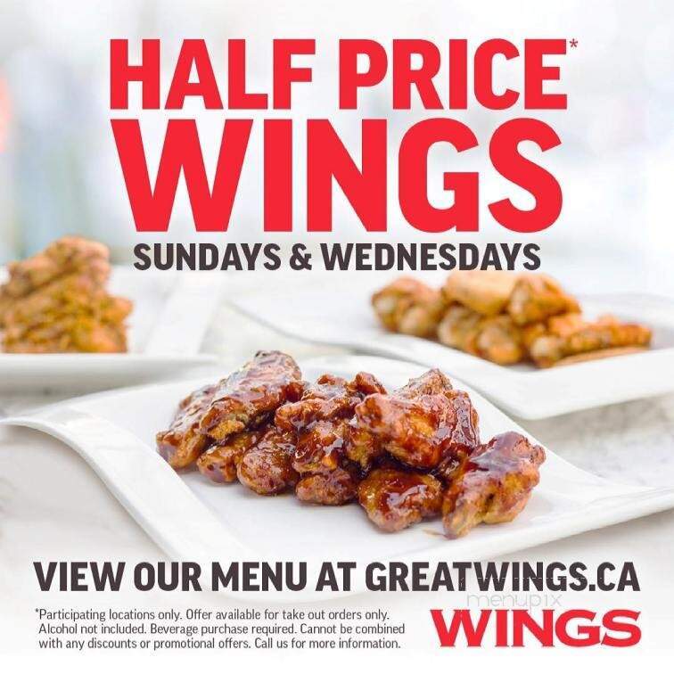 Wings - Tsawwassen, BC menu_pic