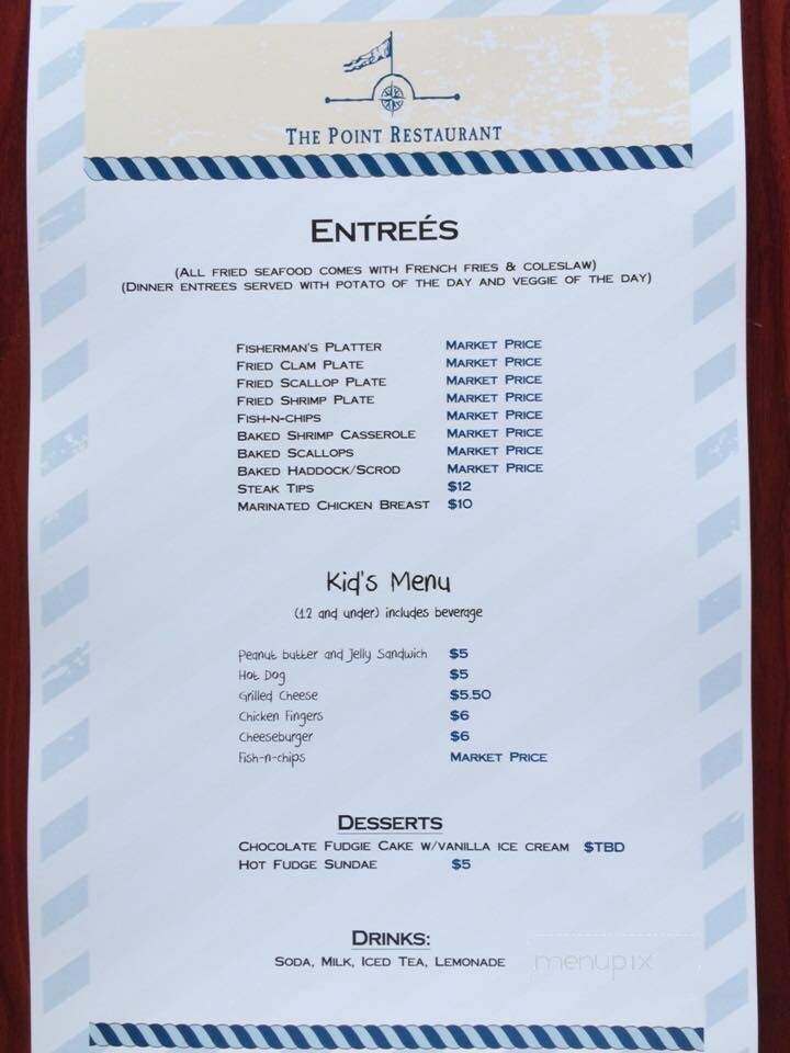 The Point - Marshfield, MA menu_pic