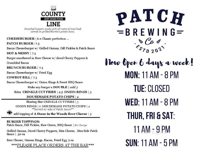 Patch Brewing Co - Gordonsville, VA